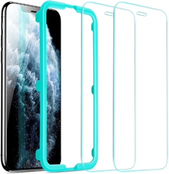 Premium-Displayschutz aus gehärtetem Glas von ESR für iPhone 11 Pro Max und iPhone XS Max, 2 Stück Kompatibel mit iPhone 6.5 Zoll 3