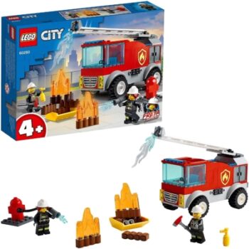 LEGO City 60280 - Das Feuerwehrauto mit Leiter und Minifiguren 4