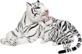 Mutter und Baby Weiße Tiger aus Plüsch - Brubaker 13