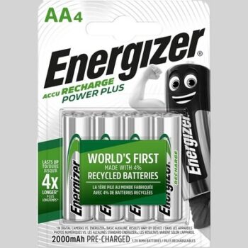 Energizer Wiederaufladbare AA-Batterien, Recharge Power Plus 6