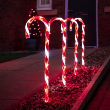 Festive Lights - 4 weihnachtlich leuchtende Zuckerstangen 4