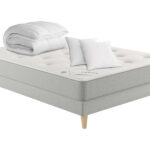Simmons Maximum - Set aus Federkernmatratze und Lattenrost 140x190 mit Bettdecke und Kissen 11
