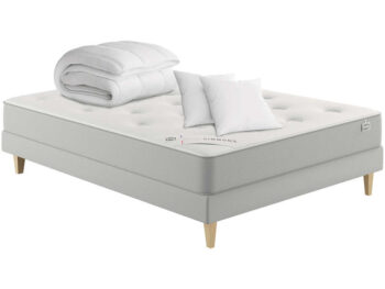 Simmons Maximum - Set aus Federkernmatratze und Lattenrost 140x190 mit Bettdecke und Kissen 3