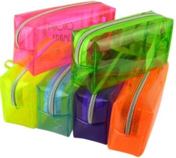 Set aus 6 halbtransparenten Stiftetuis in verschiedenen Farben - Cosanter 8