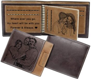 Faltbare personalisierte Brieftasche aus Leder 33