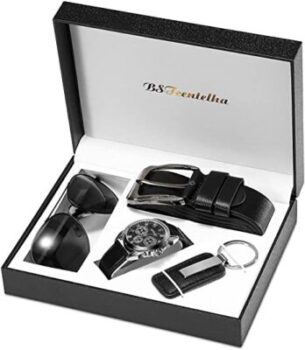 Geschenkset Sonnenbrille - Armbanduhr Armband - Gürtel - Schlüsselanhänger 20