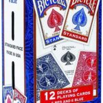 Bicycle- Set von 12 Kartenspielen Standard blau und rot : 11