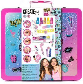 Neonfarbener Make-up-Koffer für Mädchen Create It 88