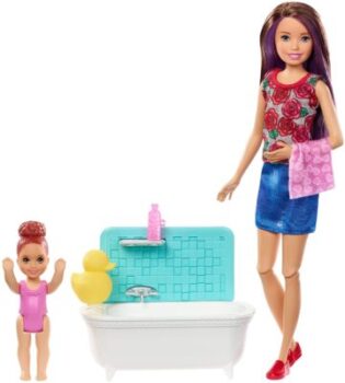 Barbiepuppen Familie - Badezeit-Set 49