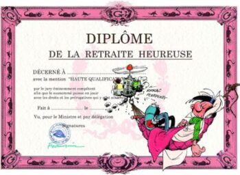 Karte - Diplom für den glücklichen Ruhestand von Gaston Lagaffe 5