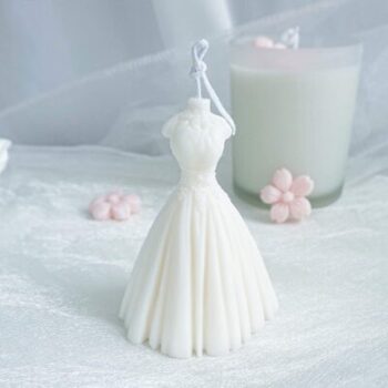 Kerzenform Brautkleid 10