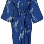 Morgenmantel Kimono aus Baumwolle für Frauen Susanah Coton 12