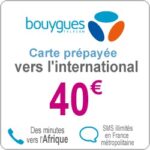 Bouygues - Die Karte ins Ausland 40 Euro 11