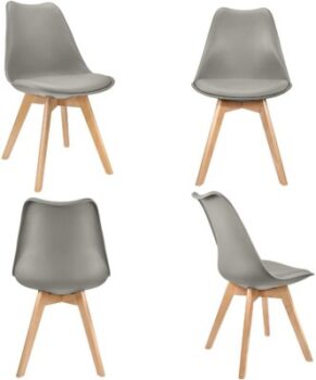 Vadim GX208 - Set aus 4 skandinavischen Stühlen 8