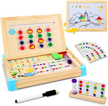 Jojoin Holzspielzeug Puzzle von Montessori 7