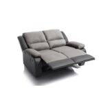 RELAX Relax-Sofa 2-Sitzer Schwarz und Grau 10