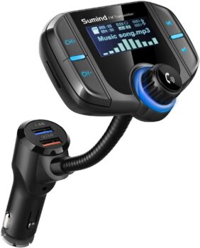 Bluetooth-FM-Transmitter mit 1,7-Zoll-Display Sumind 3