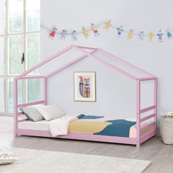 Hüttenbett für Mädchen rosa - [en.casa] 6