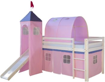 Homestyle4u 1496 - Loftbett für Kinder mit Rutsche 8