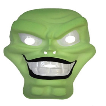 Maske Monster grün Kind Halloween 5