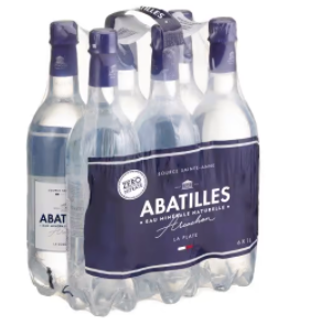 Natürliches Mineralwasser in Flaschen Abatilles 7