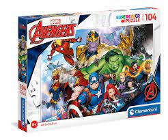 Puzzle 104 Teile Marvel Avengers Clémentoni 72