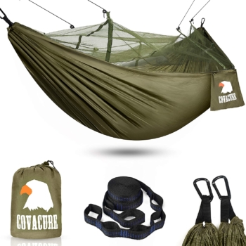 COVACURE - Camping Hamac Set avec Moustiquaire 104