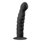 Dildo aus schwarzem Silikon mit Saugnapf Easytoys anal collection 15