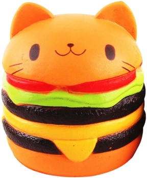 Hamburger mit Katzenkopf Kristy 45