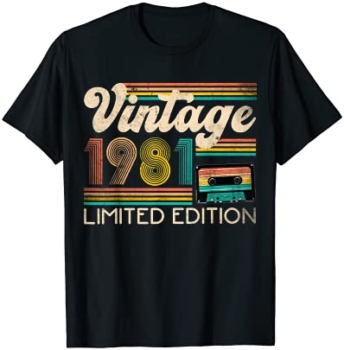 T-Shirt Vintage 1981 Limited Edition 3
