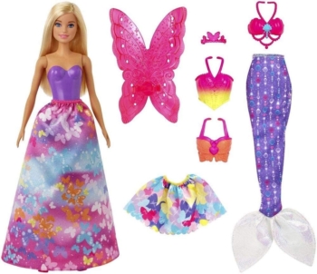 Barbie Dreamtopia 3-in-1-Set: Prinzessin, Meerjungfrau, Fee 63