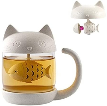 Teetasse aus Katzenglas Wasserflasche-mit Filter 6